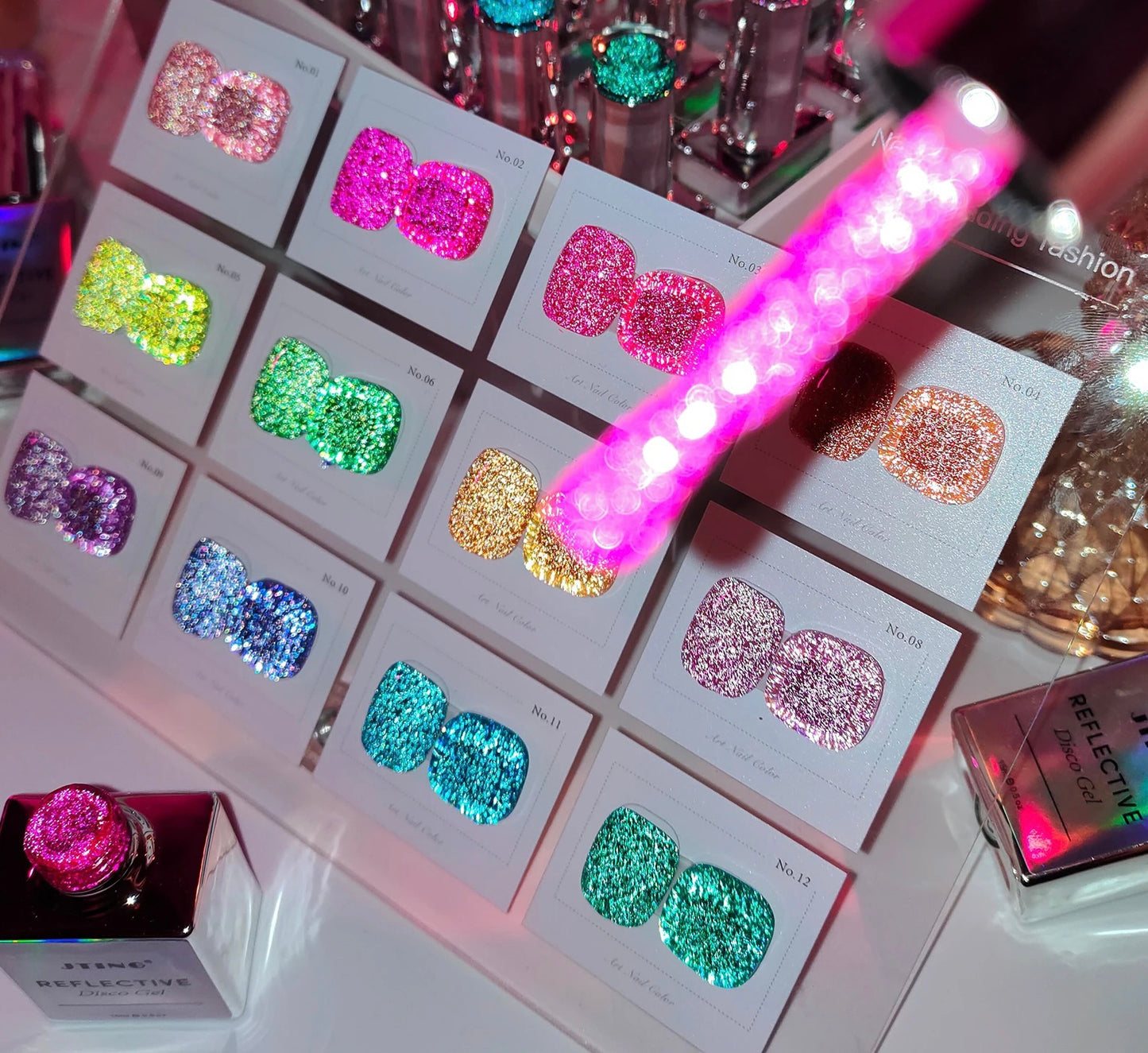 Reflective Diamond Disco Gel